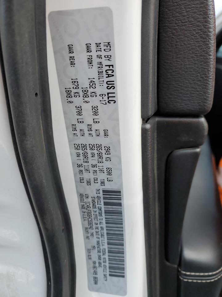 2017 Jeep Grand Cherokee VIN 1C4RJFBG6HC938242 Copart auction photo, front end damage thumbnail 14