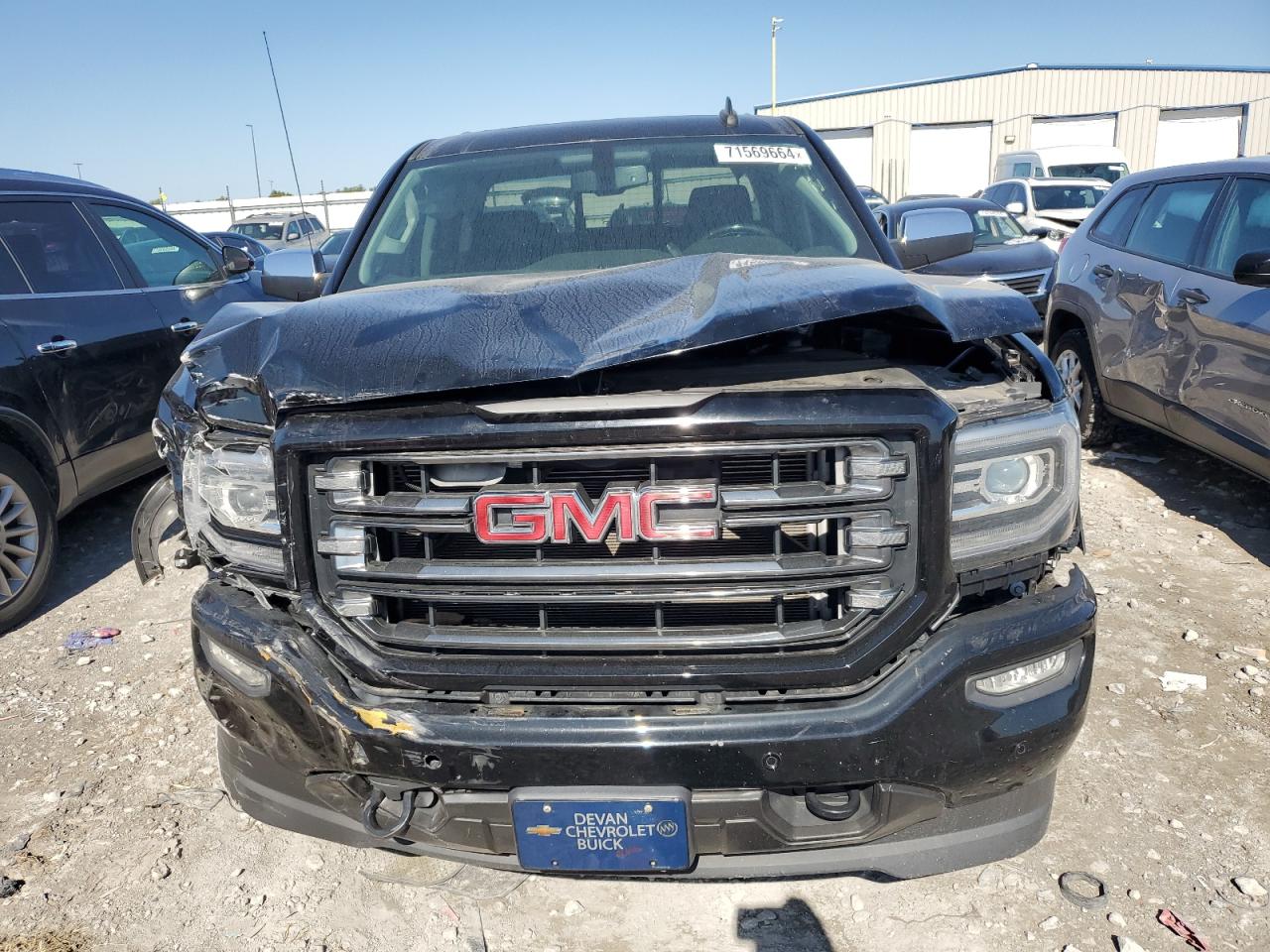 2016 GMC Sierra VIN 3GTU2NEC9GG235899 Copart auction photo, front end damage thumbnail 5