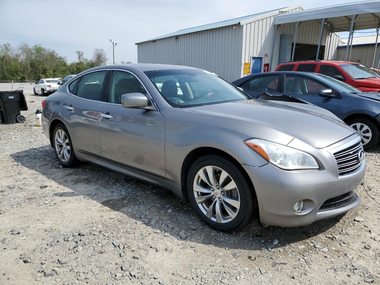 2013 Infiniti M VIN JN1BY1AP3DM510590 Copart auction photo, front end damage thumbnail 4