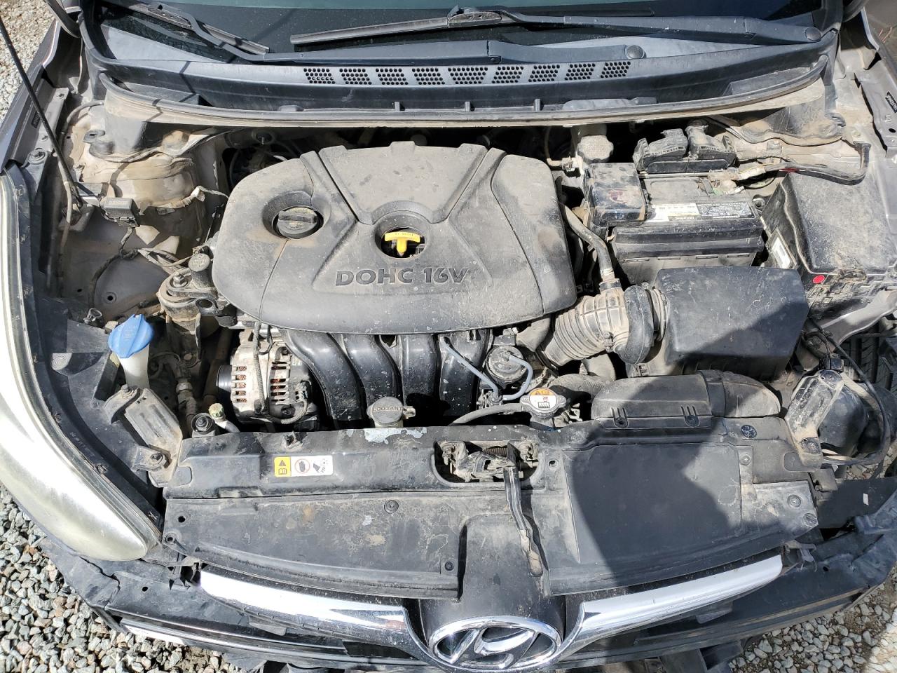 2016 Hyundai Elantra VIN 5NPDH4AE9GH779973 Copart auction photo, front end damage thumbnail 11