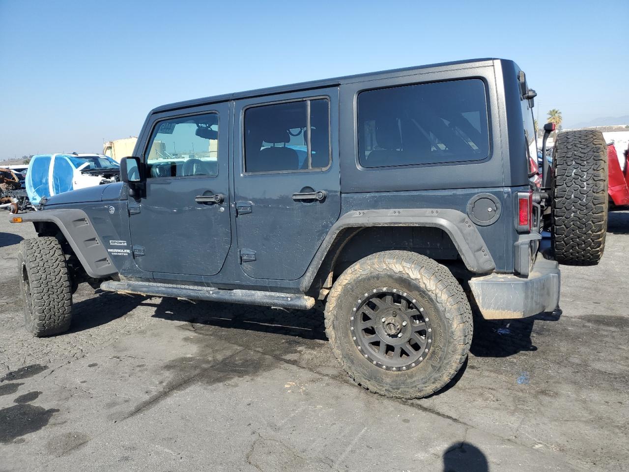 2017 Jeep Wrangler VIN 1C4BJWDG8HL683480 Copart auction photo, rollover damage thumbnail 2