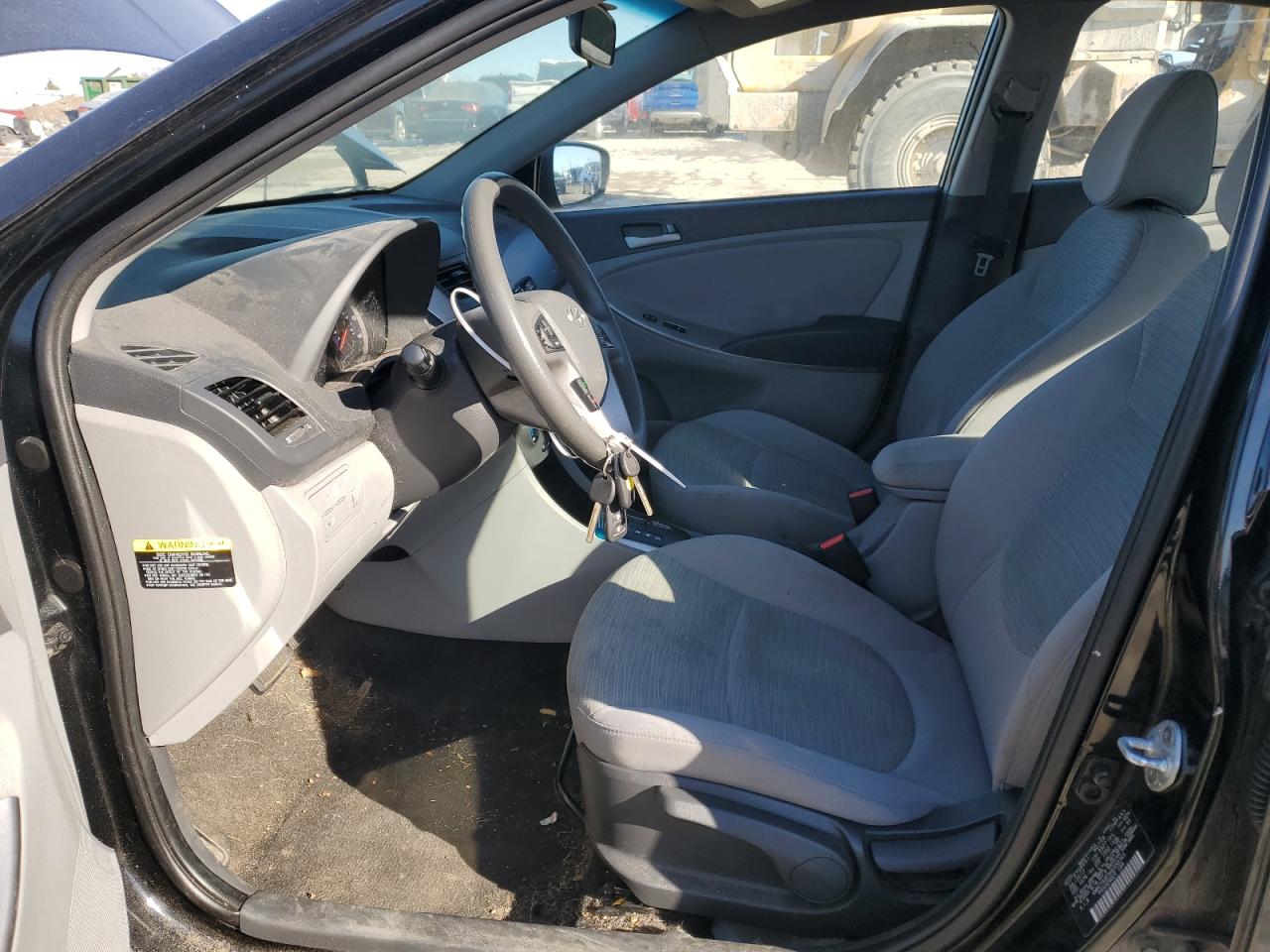 2017 Hyundai Accent VIN KMHCT4AE5HU358765 Copart auction photo, all over damage thumbnail 7