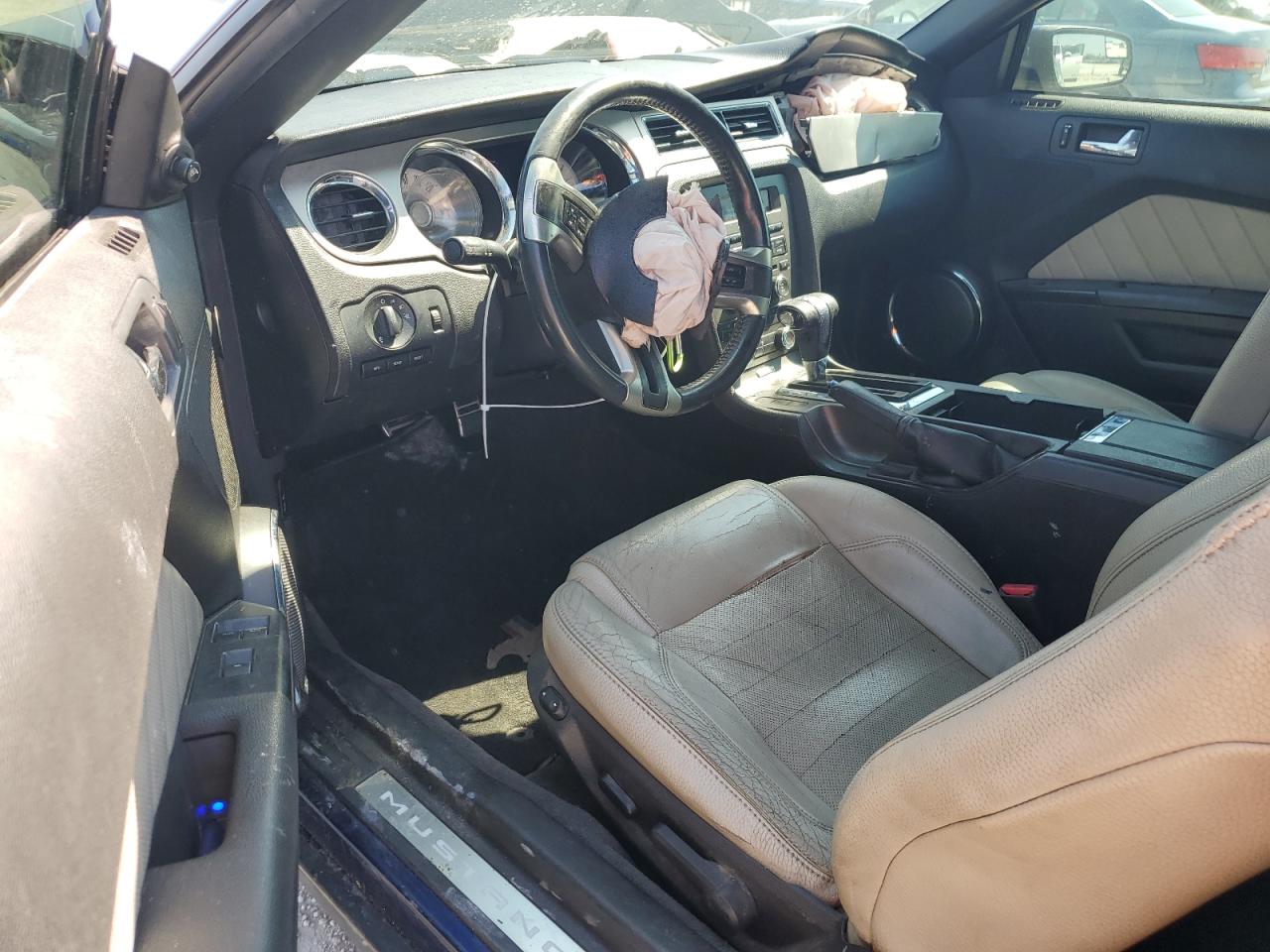 2012 Ford Mustang VIN 1ZVBP8EM5C5234119 Copart auction photo, front end / side damage thumbnail 8