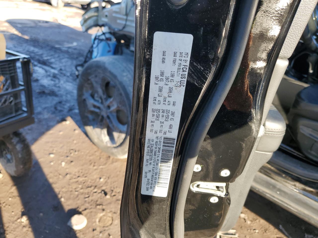 2019 Jeep Compass VIN 3C4NJDBB0KT827978 Copart auction photo, front end / side damage thumbnail 14