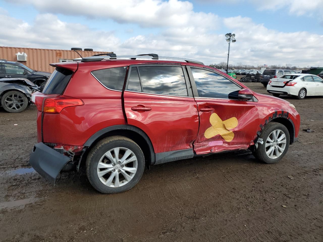 2013 Toyota RAV 4 VIN 2T3DFREV1DW018145 Copart auction photo, rear end / side damage thumbnail 3