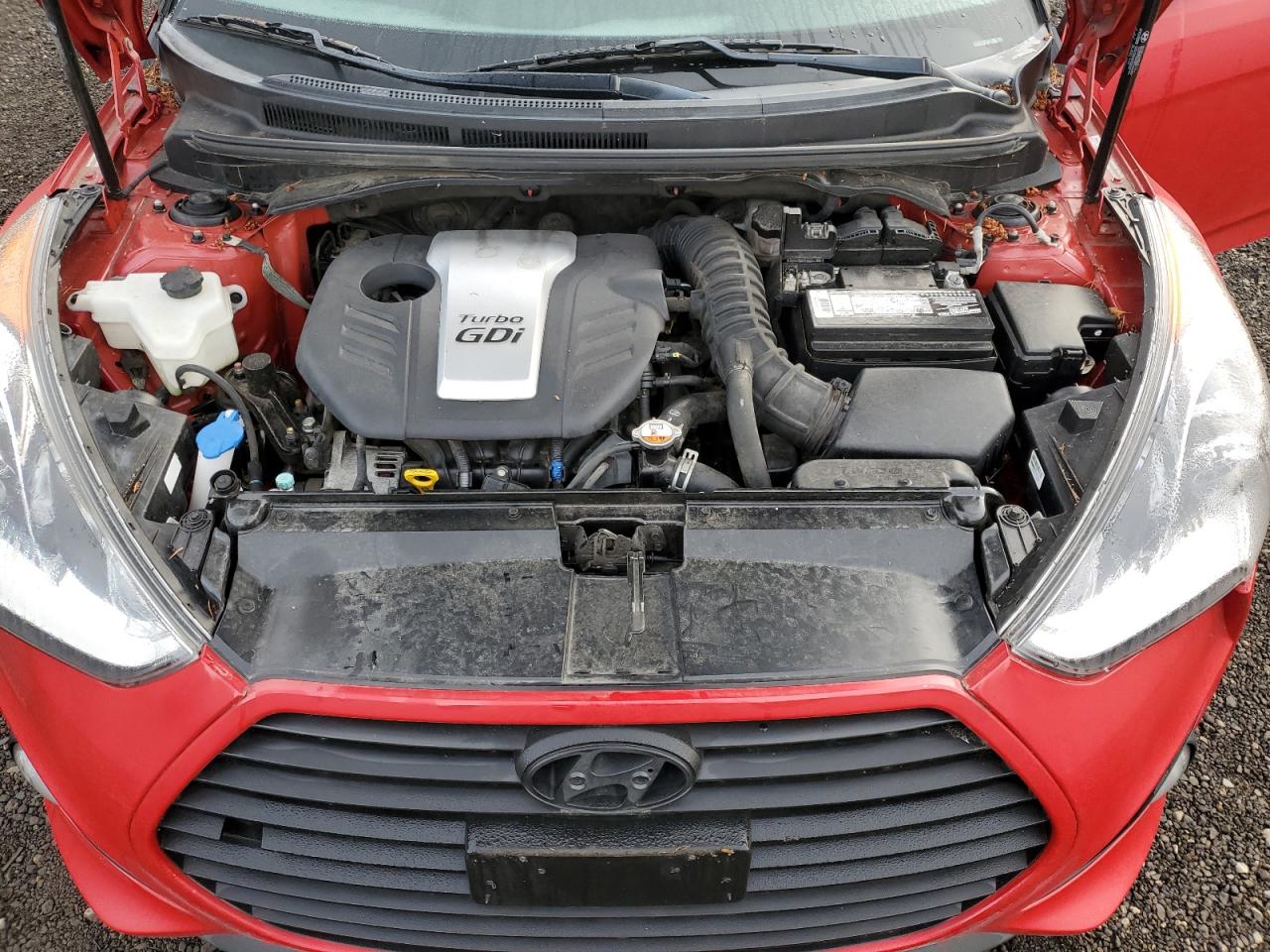 2015 Hyundai Veloster VIN KMHTC6AE8FU240248 Copart auction photo, mechanical damage thumbnail 11
