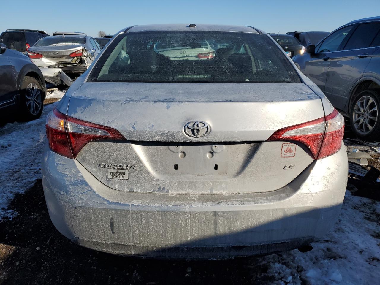 2016 Toyota Corolla VIN 5YFBURHE3GP439016 Copart auction photo, front end / side damage thumbnail 6