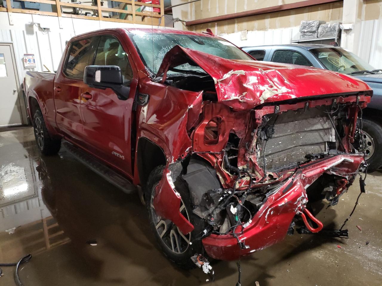 2022 GMC Sierra VIN 3GTP9EEL2NG121314 Copart auction photo, front end damage thumbnail 4