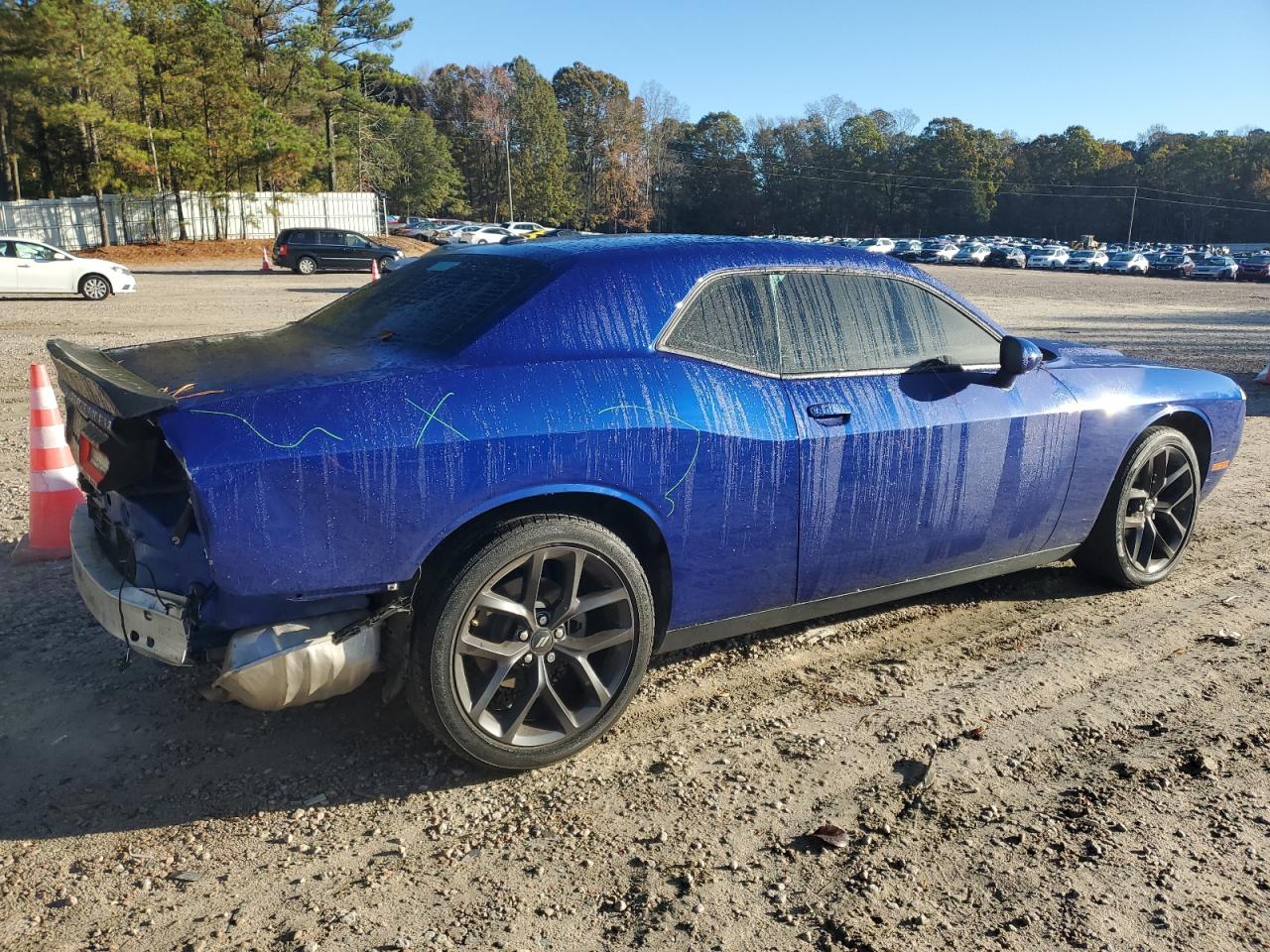 2021 Dodge Challenger VIN 2C3CDZAG6MH676234 Copart auction photo, rear end damage thumbnail 3