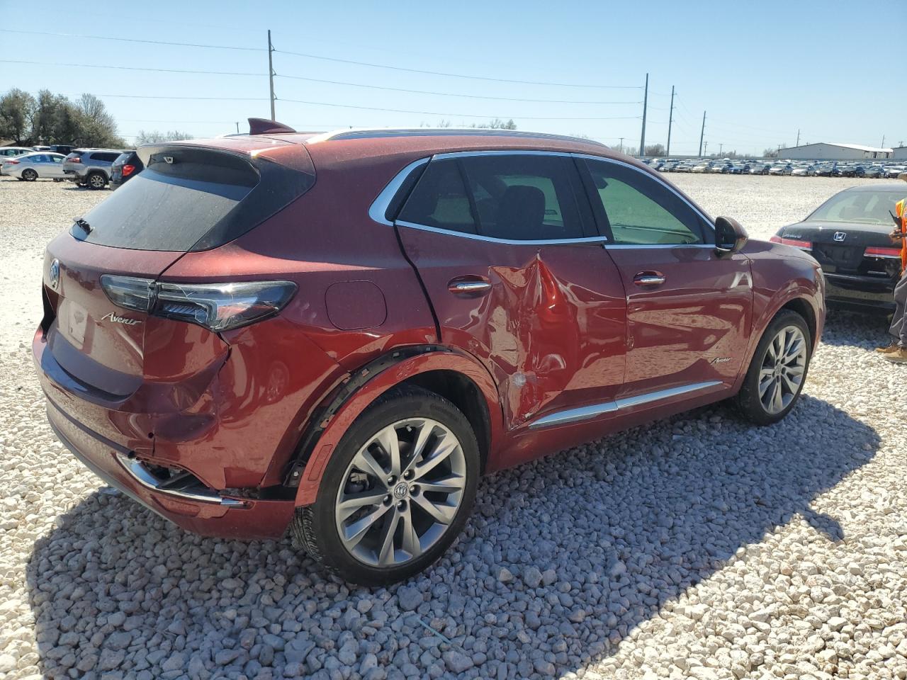 2022 Buick Envision VIN LRBFZRR45ND072725 Copart auction photo, side damage thumbnail 3