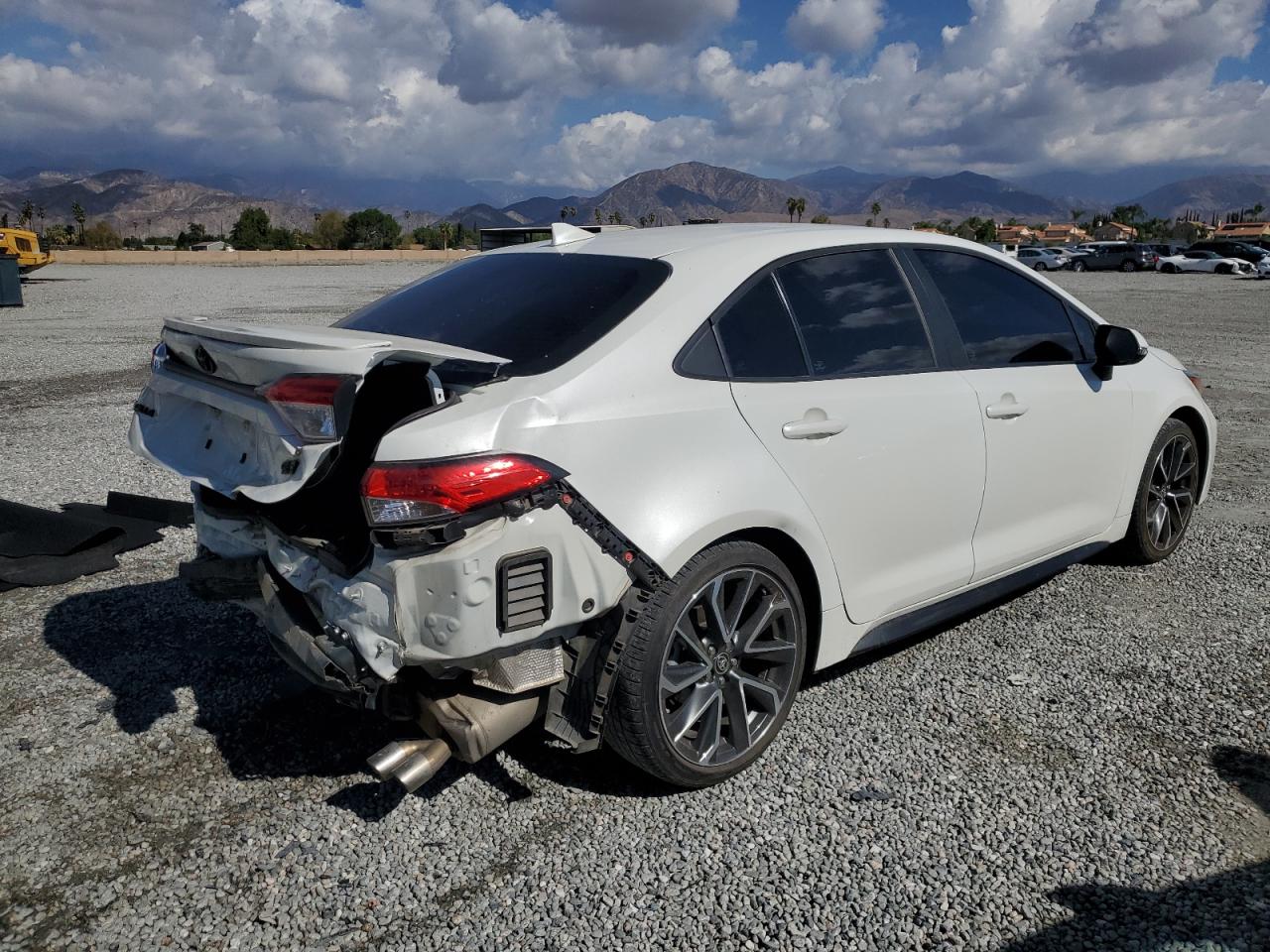 2021 Toyota Corolla VIN 5YFS4MCE8MP091123 Copart auction photo, rear end damage thumbnail 3