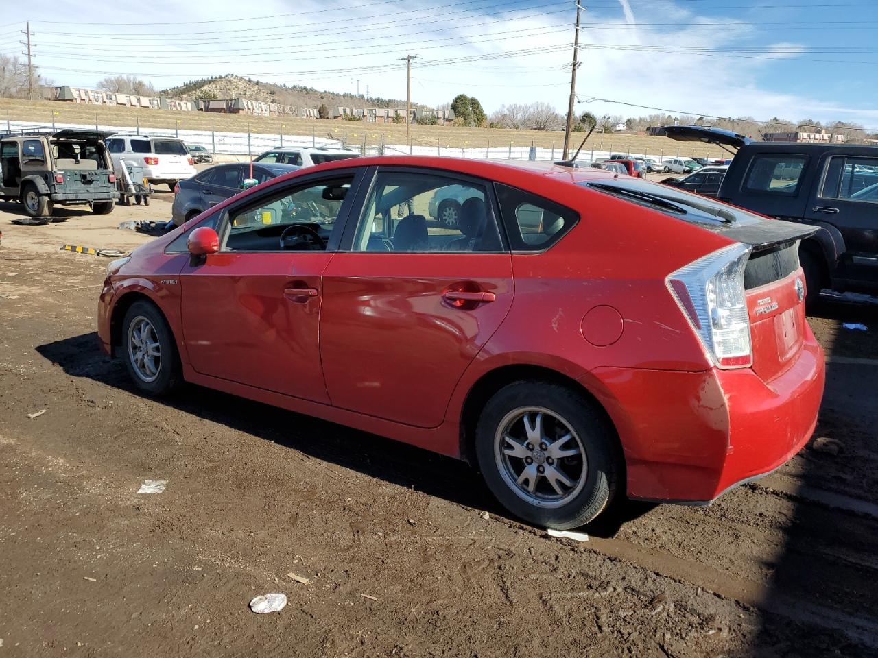 2010 Toyota Prius VIN JTDKN3DU4A0041029 Copart auction photo, side / rear end damage thumbnail 2