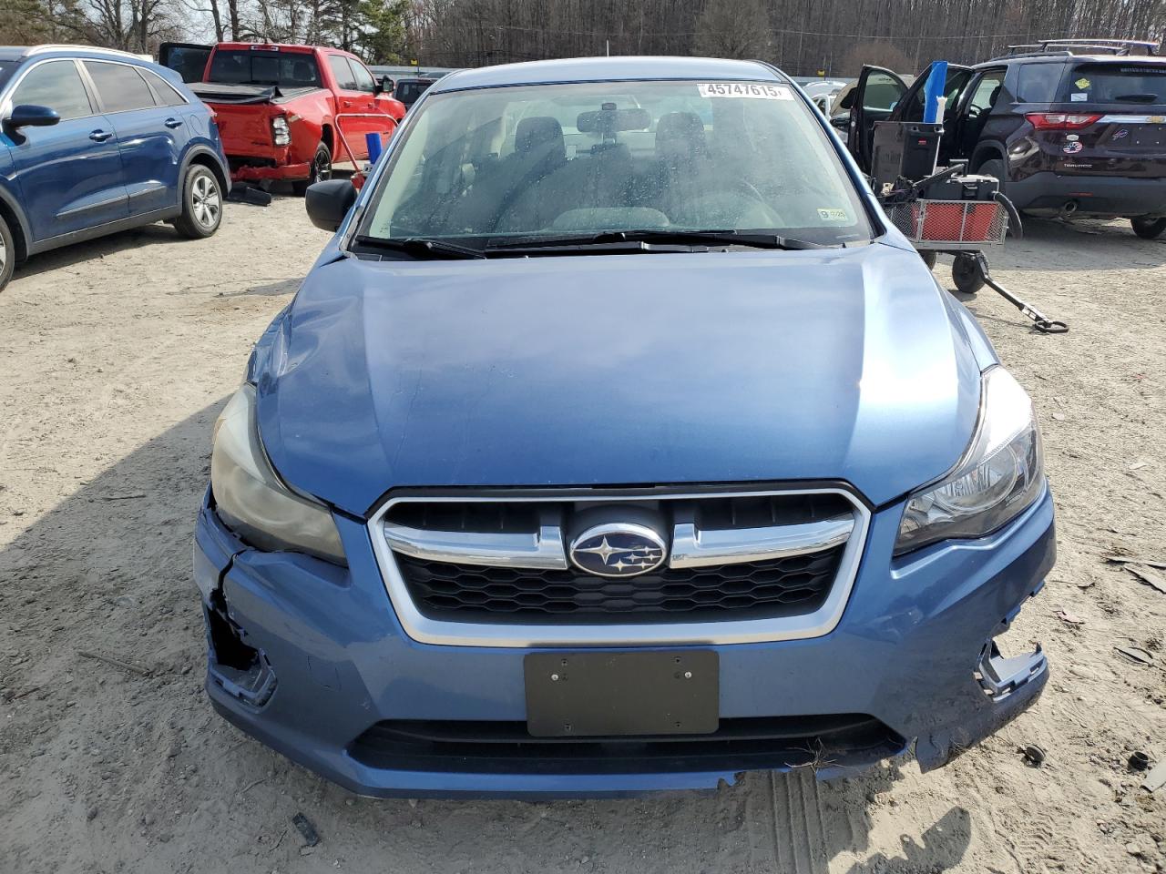 2014 Subaru Impreza VIN JF1GJAA64EH023848 Copart auction photo, front end / rear end damage thumbnail 5