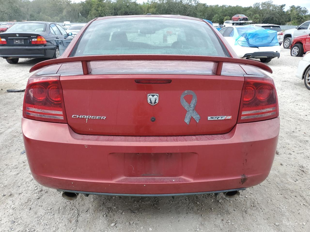 2006 Dodge Charger VIN 2B3LA73W36H369833 Copart auction photo, top/roof damage thumbnail 6