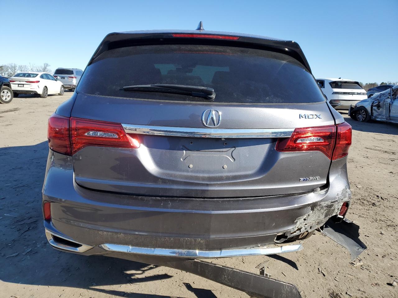 2017 Acura MDX VIN 5FRYD7H59HB001854 Copart auction photo, front end / rear end damage thumbnail 6