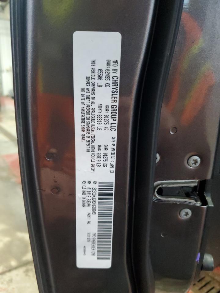 2013 Dodge Charger VIN 2C3CDXJG0DH618009 Copart auction photo, front end damage thumbnail 15