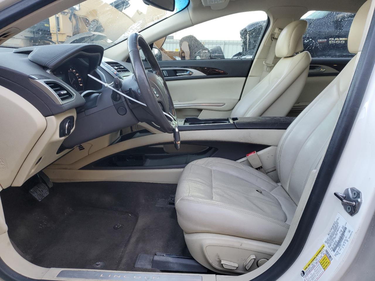 2013 Lincoln MKZ VIN 3LN6L2G99DR801237 Copart auction photo, side damage thumbnail 7