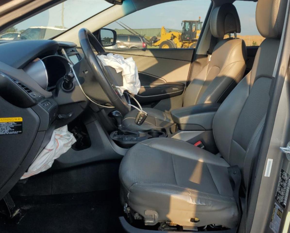 2014 Hyundai Santa Fe VIN 5XYZU3LB3EG173670 Copart auction photo, front end / side damage thumbnail 7