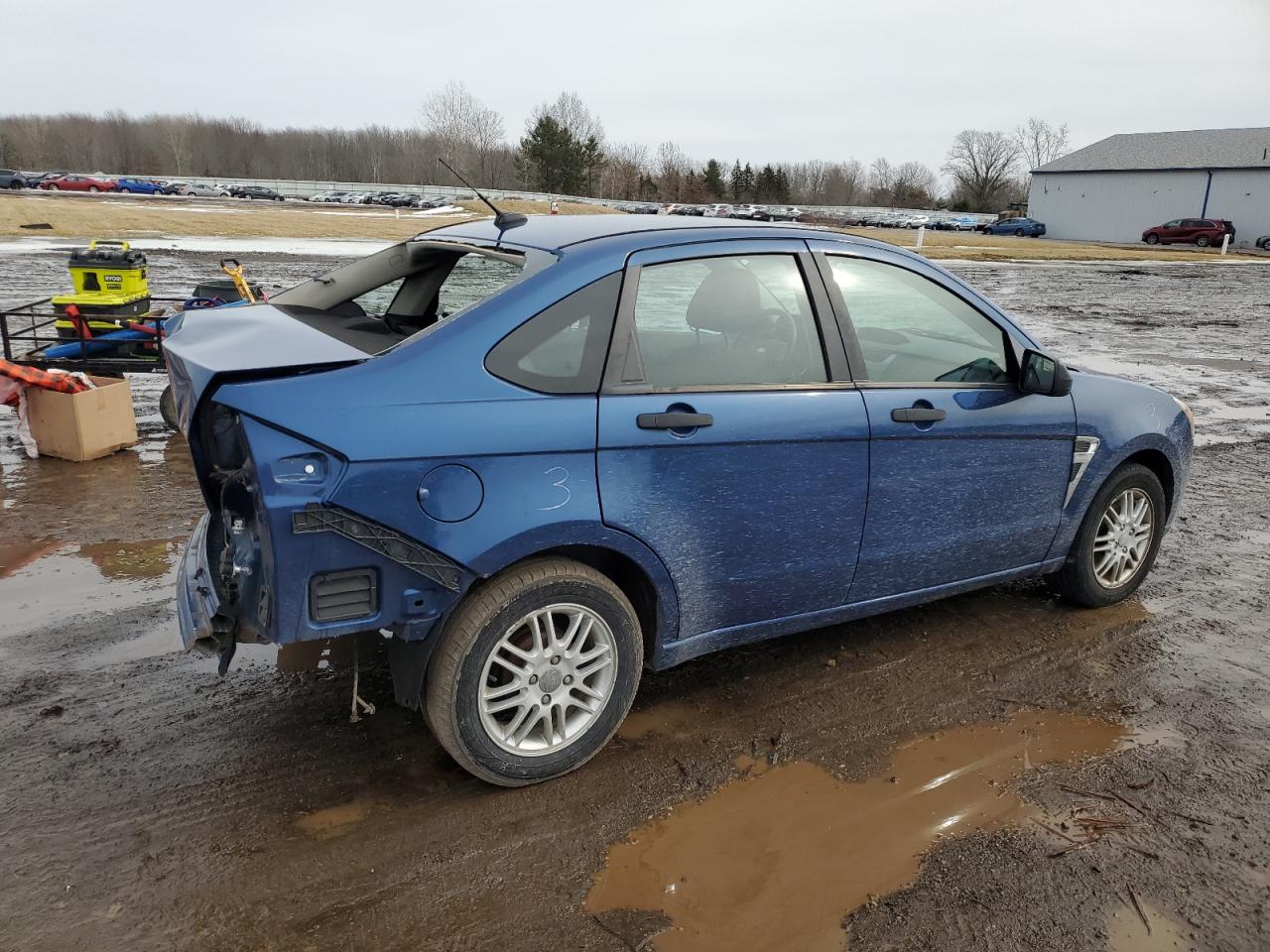 2008 Ford Focus VIN 1FAHP35N68W127600 Copart auction photo, rear end damage thumbnail 3