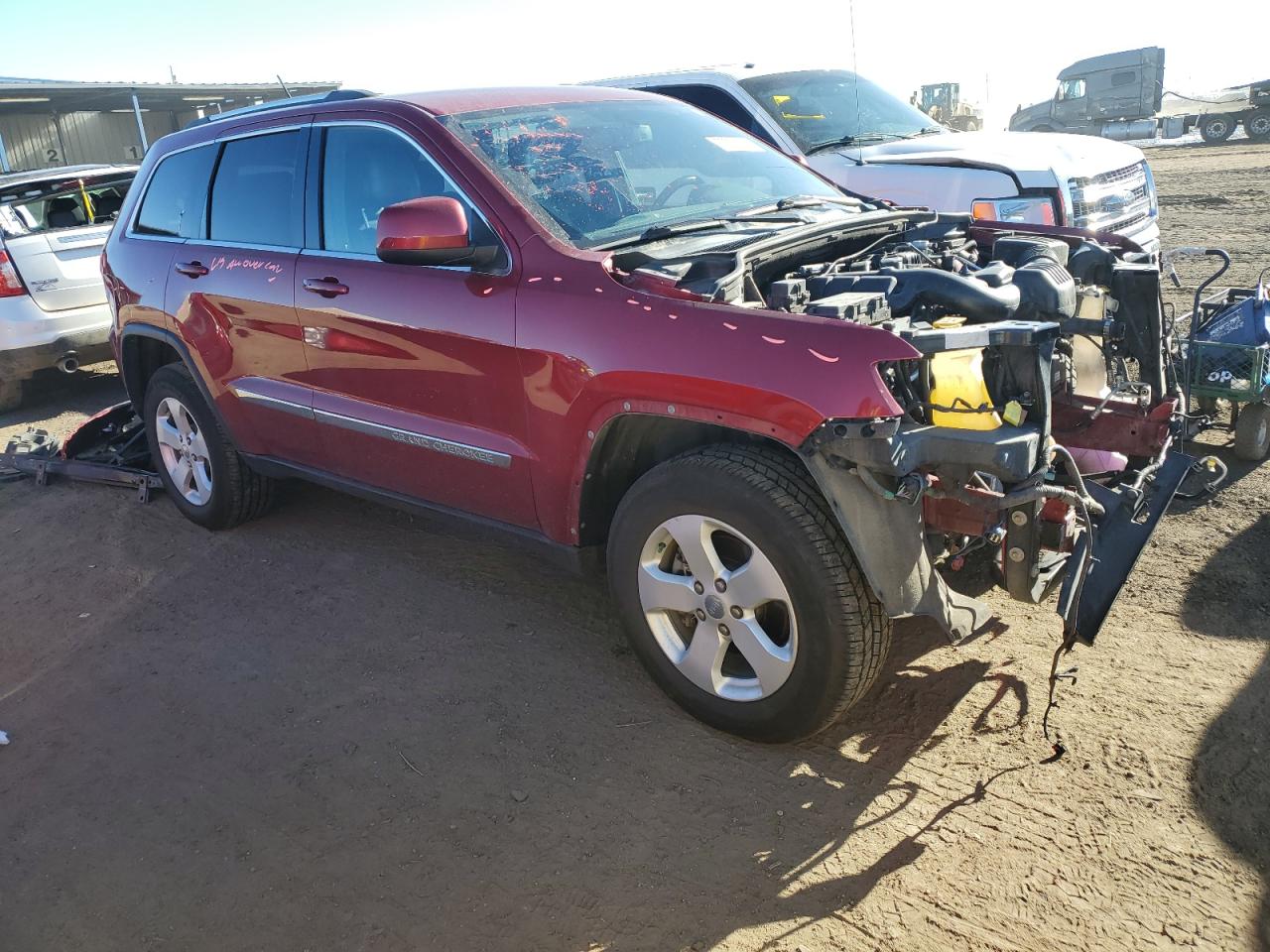 2012 Jeep Grand Cherokee VIN 1C4RJFAG8CC280868 Copart auction photo, front end damage thumbnail 4