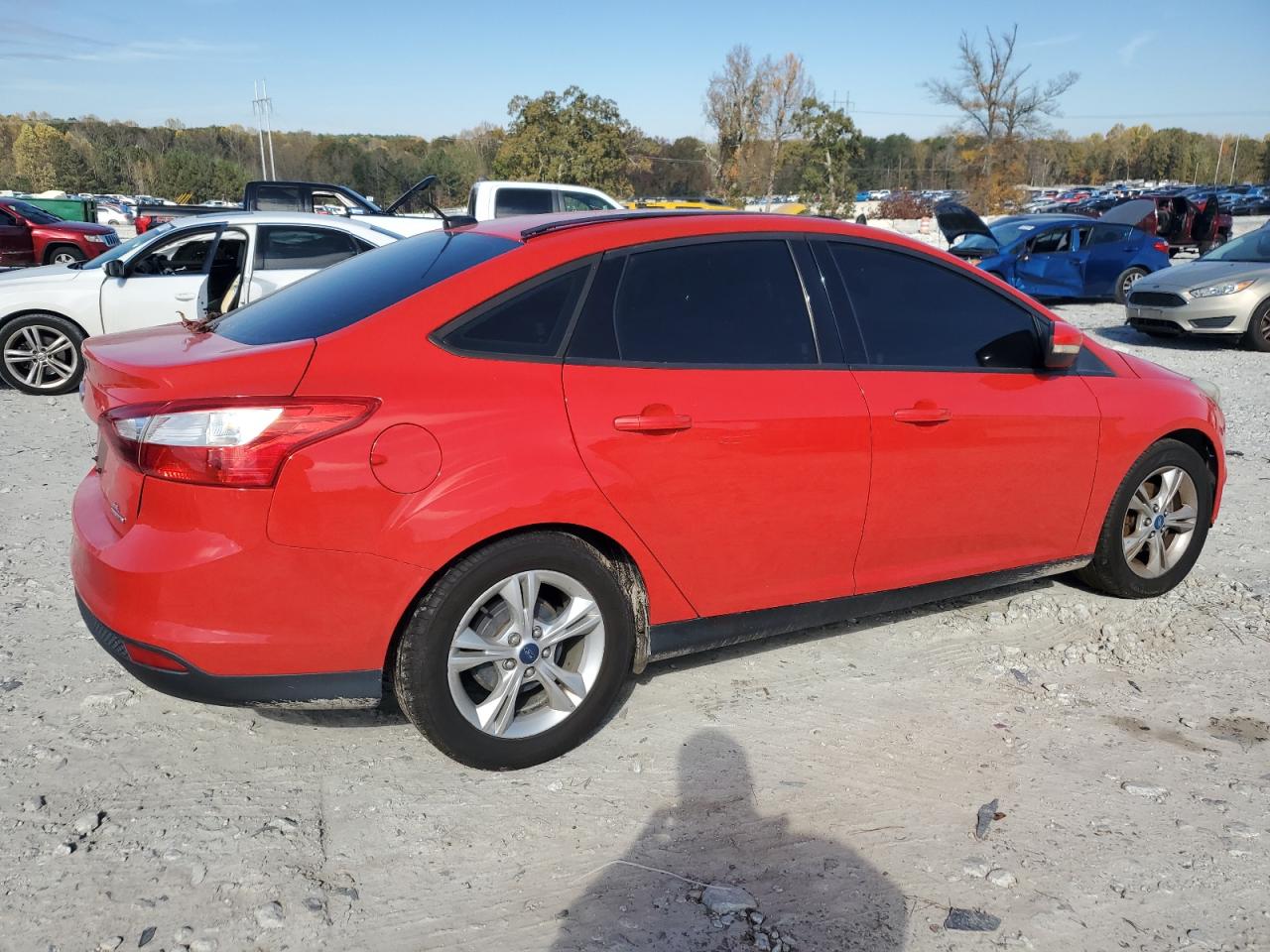 2014 Ford Focus VIN 1FADP3F24EL145271 Copart auction photo, all over damage thumbnail 3