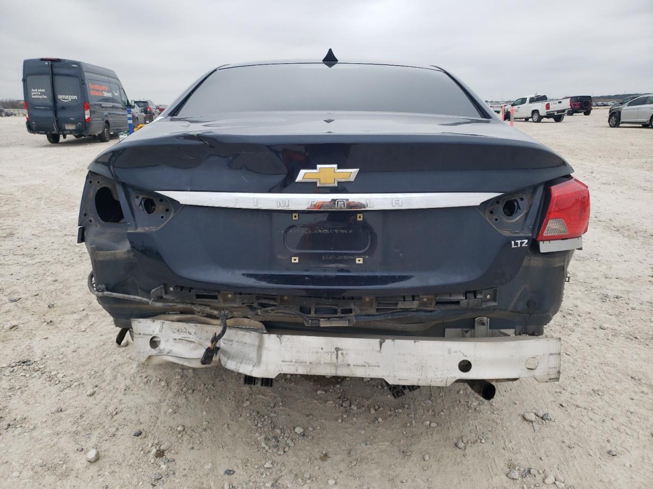 2014 Chevrolet Impala VIN 2G1155S38E9160031 Copart auction photo, rear end damage thumbnail 6