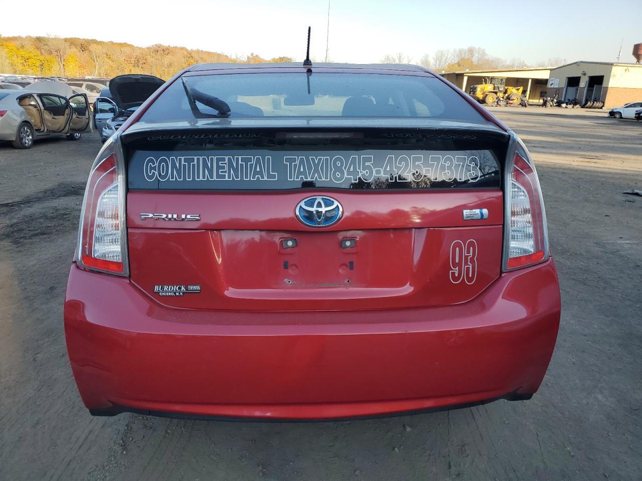 2012 Toyota Prius VIN JTDKN3DU1C0335992 Copart auction photo, rear end damage thumbnail 6