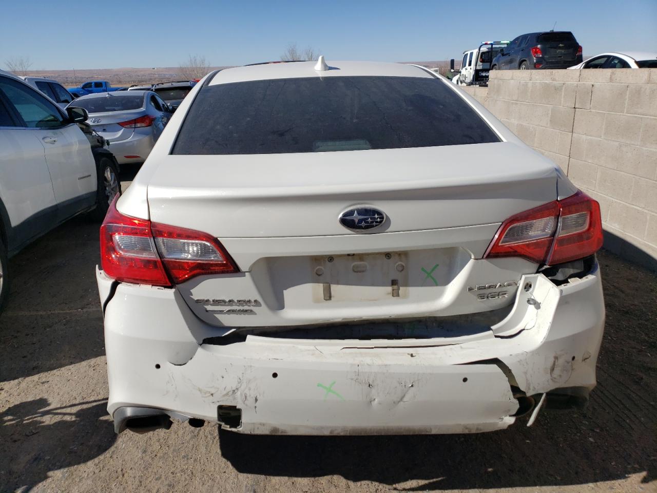 2019 Subaru Legacy VIN 4S3BNEN61K3012423 Copart auction photo, rear end damage thumbnail 6