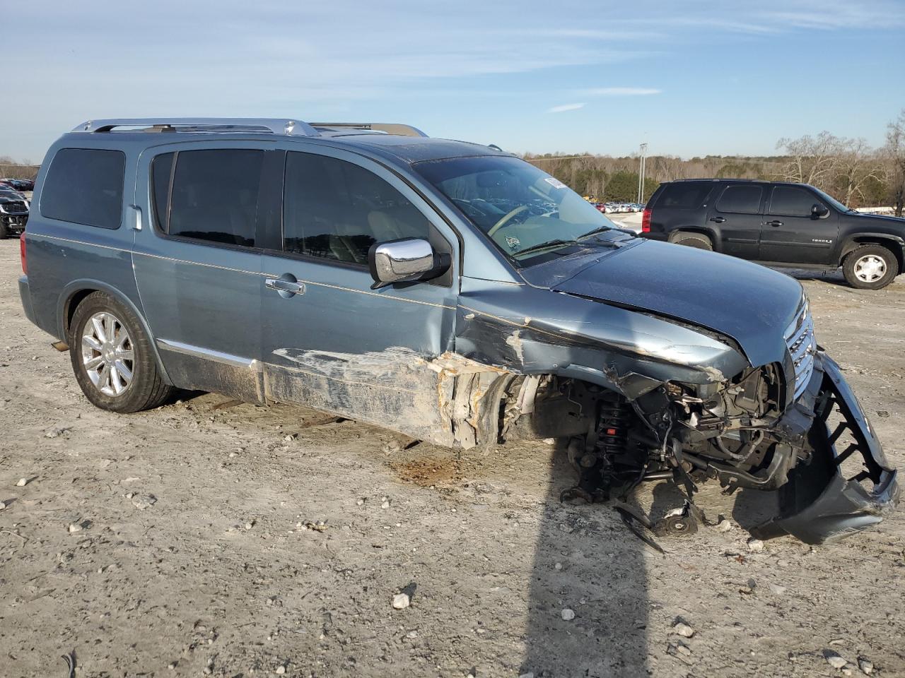 2008 Infiniti QX56 VIN 5N3AA08D18N906684 Copart auction photo, all over damage thumbnail 4