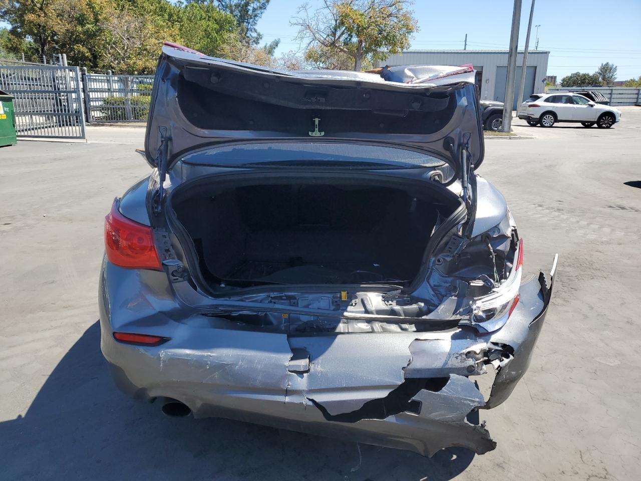 2017 Infiniti Q50 VIN JN1CV7AR2HM682617 Copart auction photo, rear end damage thumbnail 6