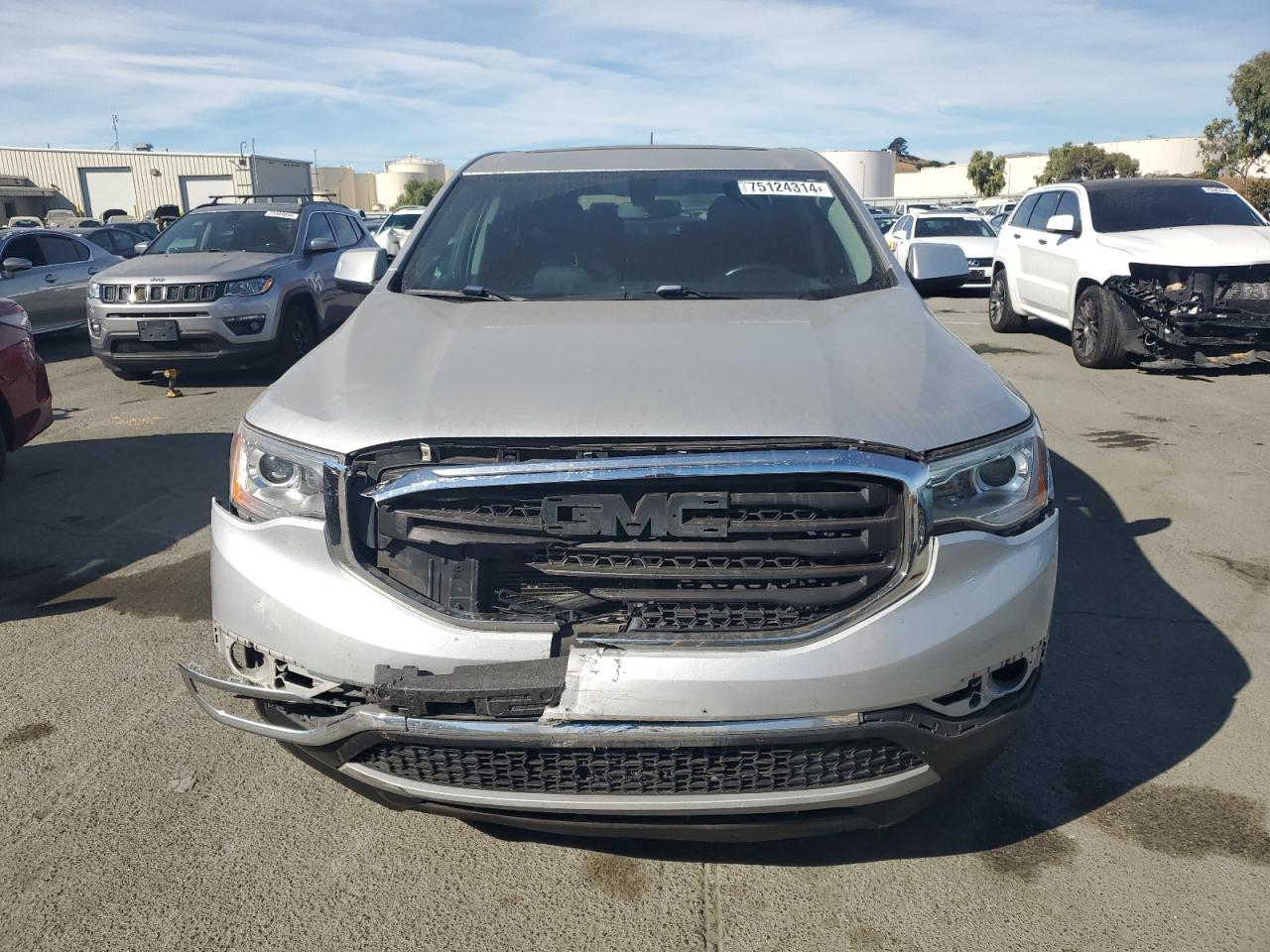 2018 GMC Acadia VIN 1GKKNKLA8JZ168139 Copart auction photo, front end damage thumbnail 5