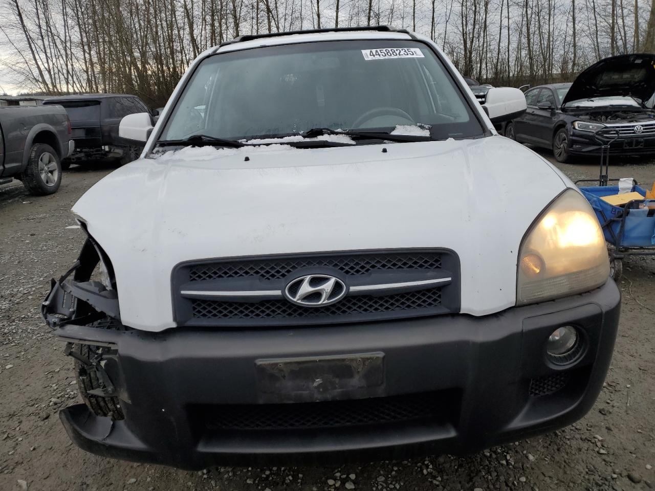 2007 Hyundai Tucson VIN KM8JN12D37U636938 Copart auction photo, front end damage thumbnail 5