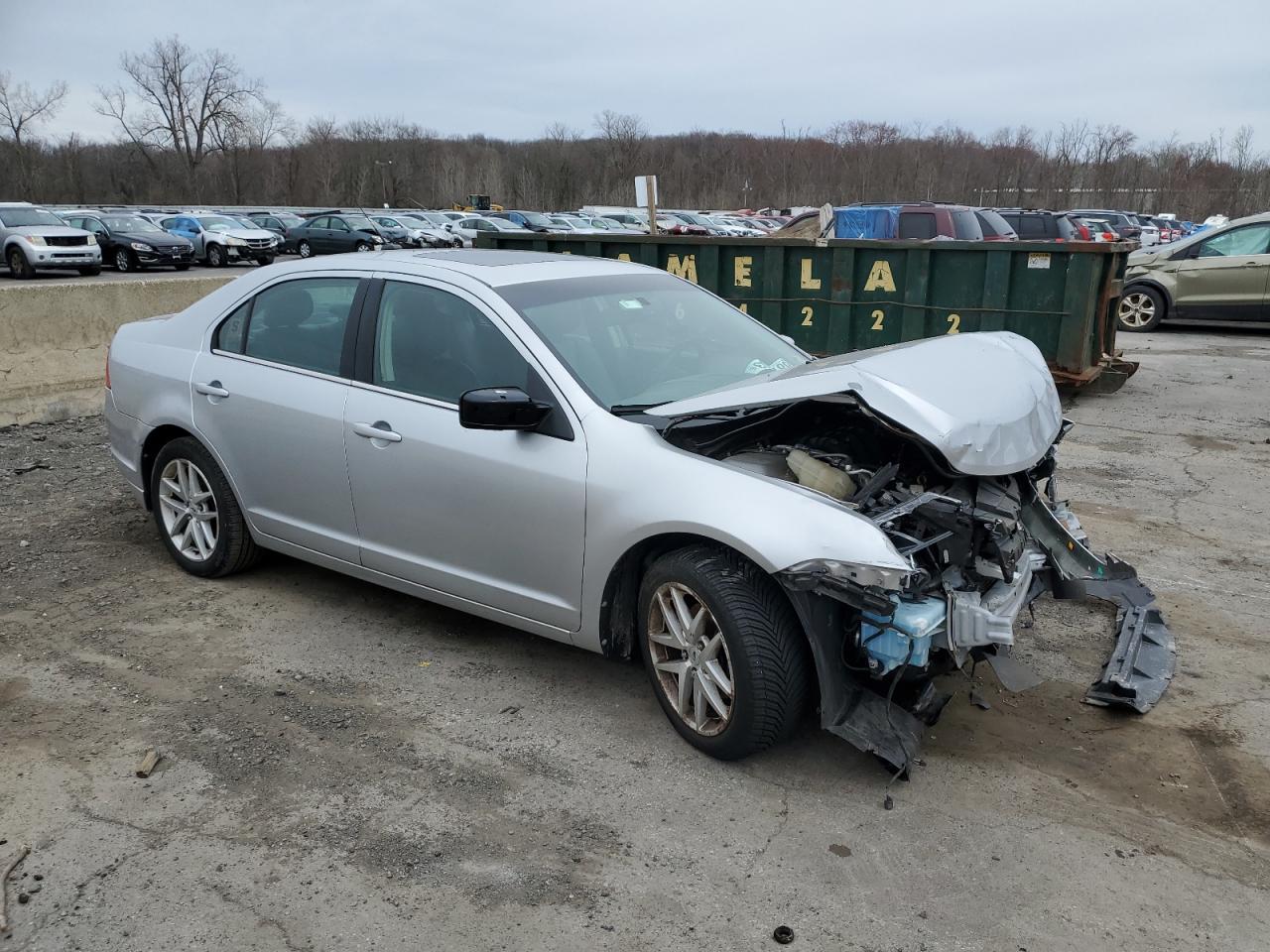 2011 Ford Fusion VIN 3FAHP0CG8BR229350 Copart auction photo, front end damage thumbnail 4