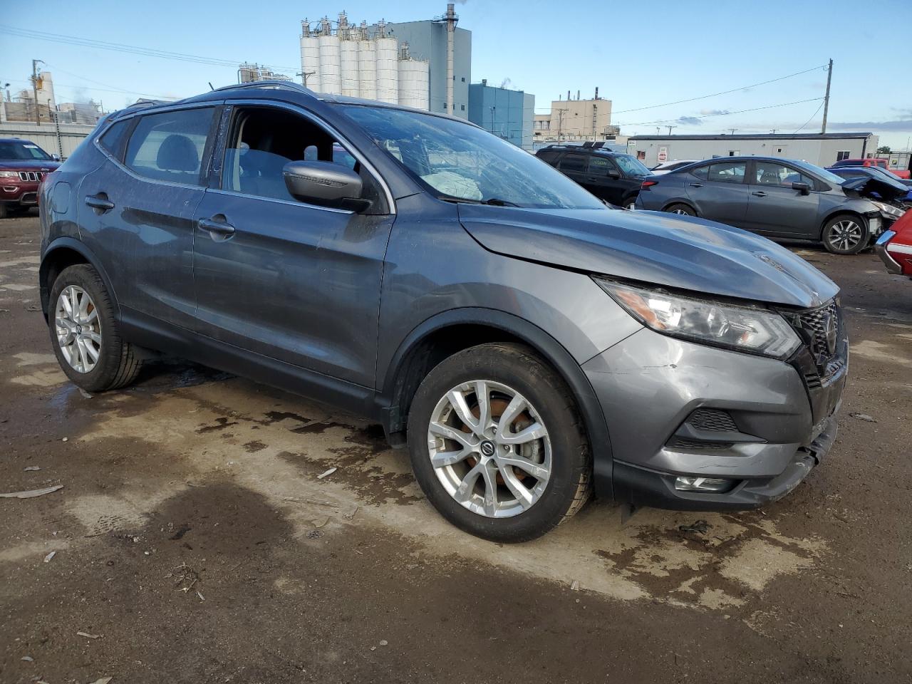 2021 Nissan Rogue VIN JN1BJ1BWXMW661165 Copart auction photo, front end / top/roof damage thumbnail 4