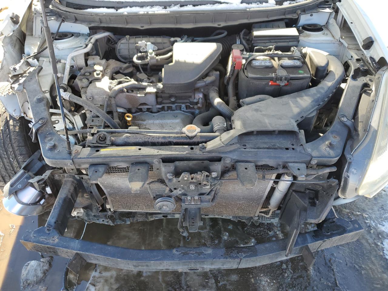 2014 Nissan Rogue VIN JN8AS5MV4EW704017 Copart auction photo, front end / side damage thumbnail 13