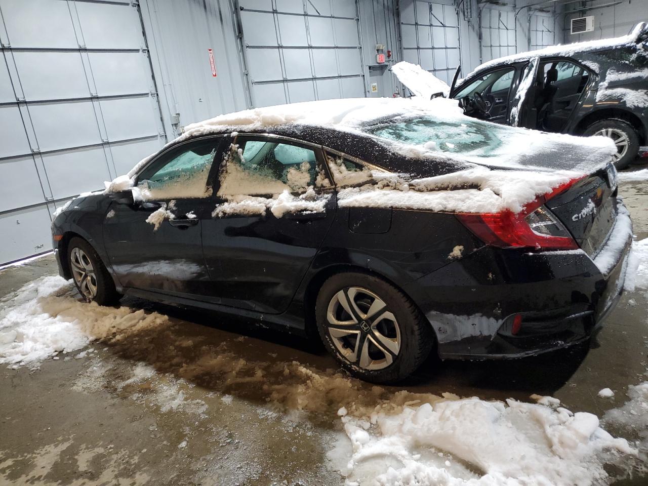 2018 Honda Civic VIN 19XFC2F56JE028183 Copart auction photo, side / rear end damage thumbnail 2