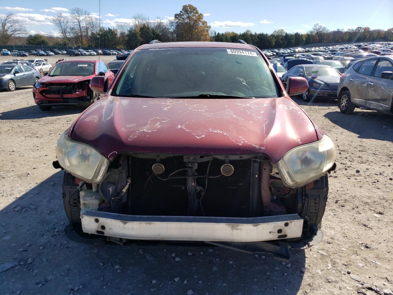 2008 Toyota Highlander VIN JTEDS41A082057269 Copart auction photo, front end / minor dent/scratches damage thumbnail 5