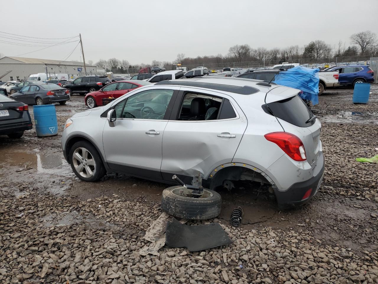 2016 Buick Encore VIN KL4CJASB6GB743172 Copart auction photo, side damage thumbnail 2
