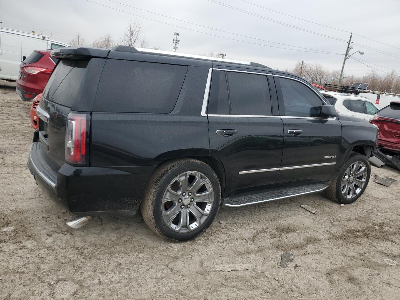 2015 GMC Yukon VIN 1GKS2CKJ8FR544992 Copart auction photo, side / rear end damage thumbnail 3