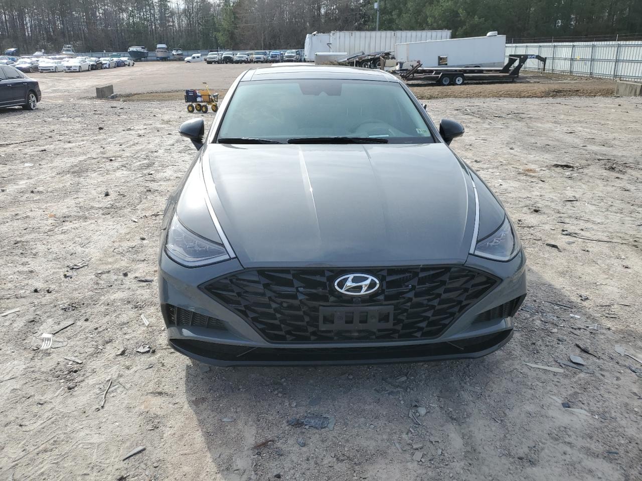 2022 Hyundai Sonata VIN KMHL34J25NA246390 Copart auction photo, side / undercarriage damage thumbnail 5