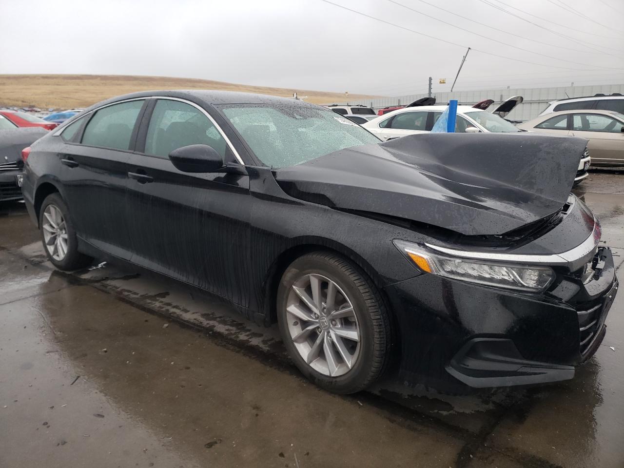 2021 Honda Accord VIN 1HGCV1F10MA065646 Copart auction photo, front end / side damage thumbnail 4