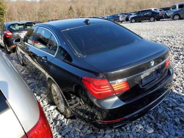 2014 BMW 7er VIN WBAYF4C59ED281857 Copart auction photo, side / rear end damage thumbnail 2