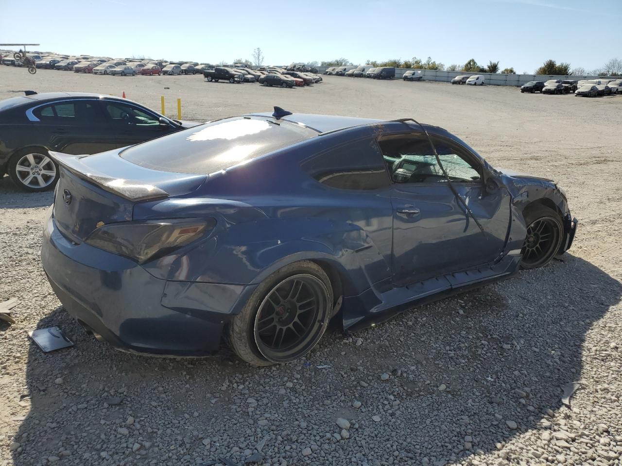 2014 Hyundai Genesis VIN KMHHT6KD4EU120439 Copart auction photo, all over damage thumbnail 3