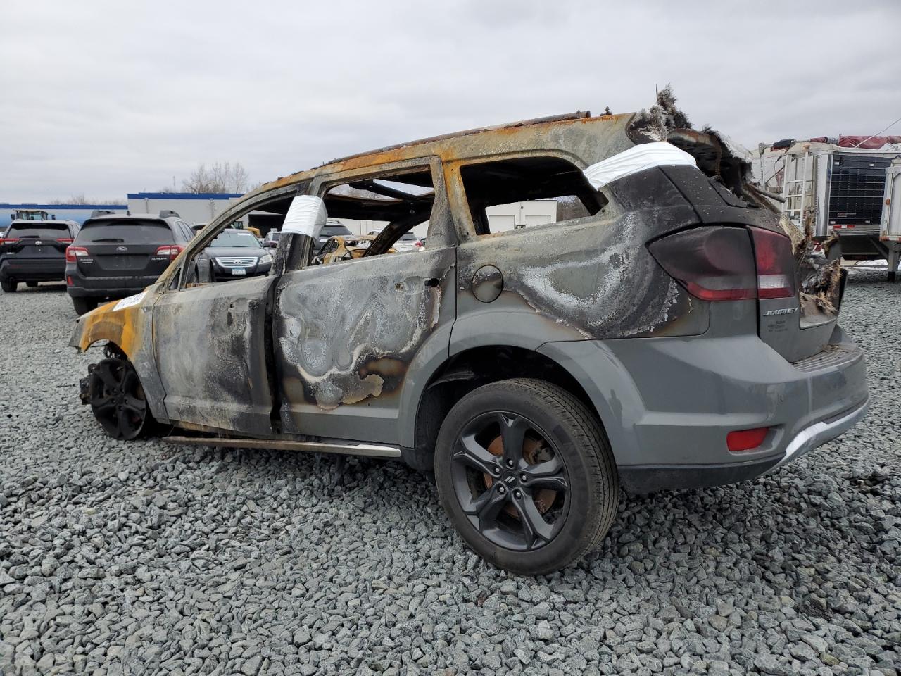 2020 Dodge Journey VIN 3C4PDCGB6LT263516 Copart auction photo, burn damage thumbnail 2