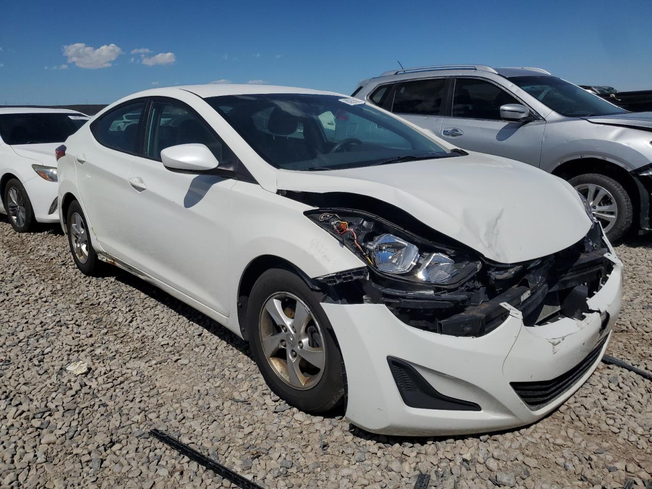 2014 Hyundai Elantra VIN 5NPDH4AE6EH503957 Copart auction photo, front end damage thumbnail 4