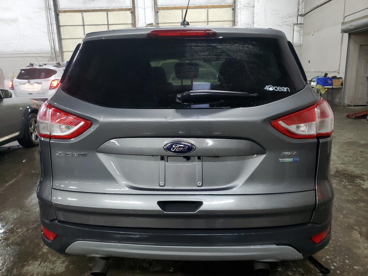 2014 Ford Escape VIN 1FMCU9G99EUB66457 Copart auction photo, front end / side damage thumbnail 6