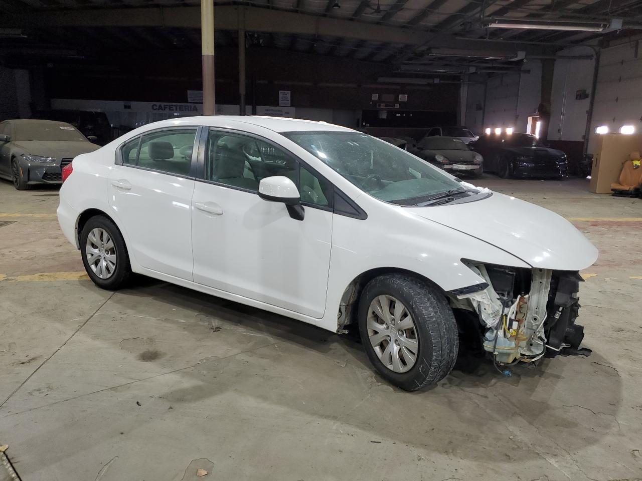 2012 Honda Civic VIN 2HGFB2F58CH568534 Copart auction photo, front end / minor dent/scratches damage thumbnail 4