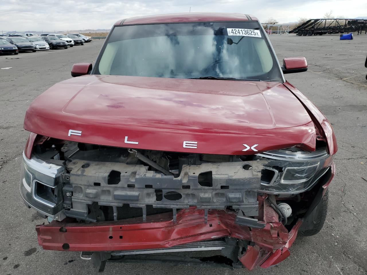 2014 Ford Flex VIN 2FMGK5D85EBD16324 Copart auction photo, front end damage thumbnail 5