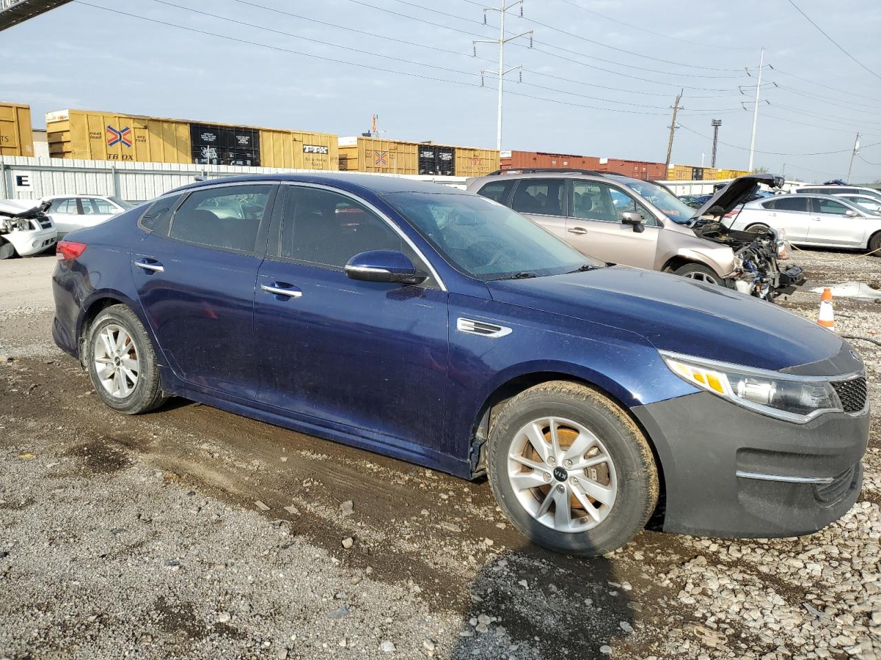2018 KIA Optima VIN 5XXGT4L37JG193833 Copart auction photo, mechanical damage thumbnail 4
