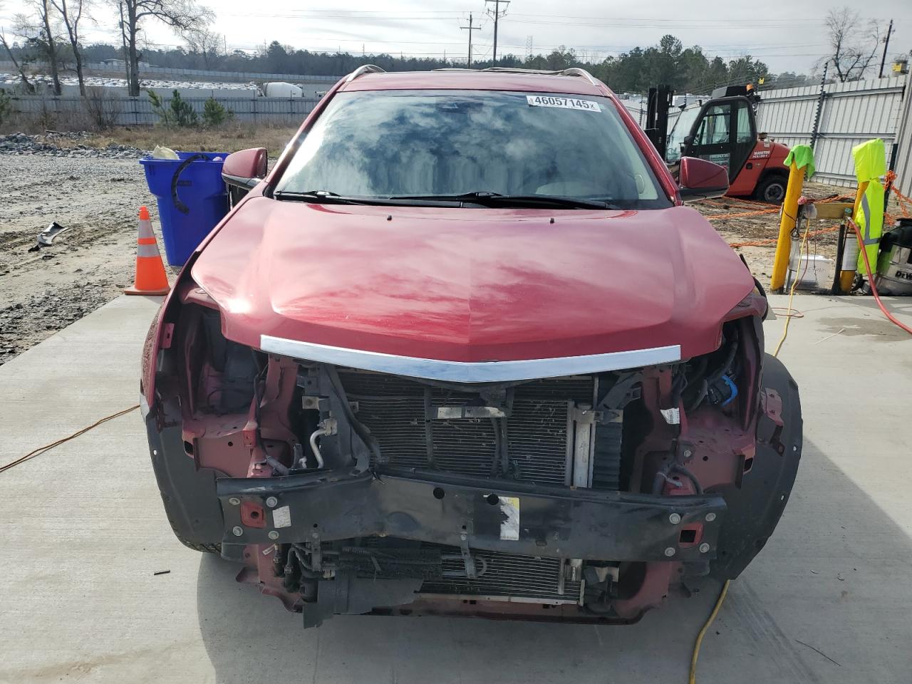 2015 Cadillac SRX VIN 3GYFNBE37FS640339 Copart auction photo, front end damage thumbnail 5